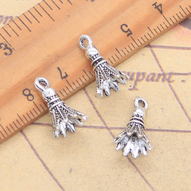 Badminton Photo - 20 adet Charms 3D Badminton Raketle